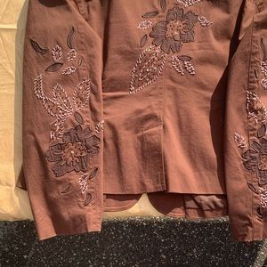 Vintage Brown sequin detail jacket